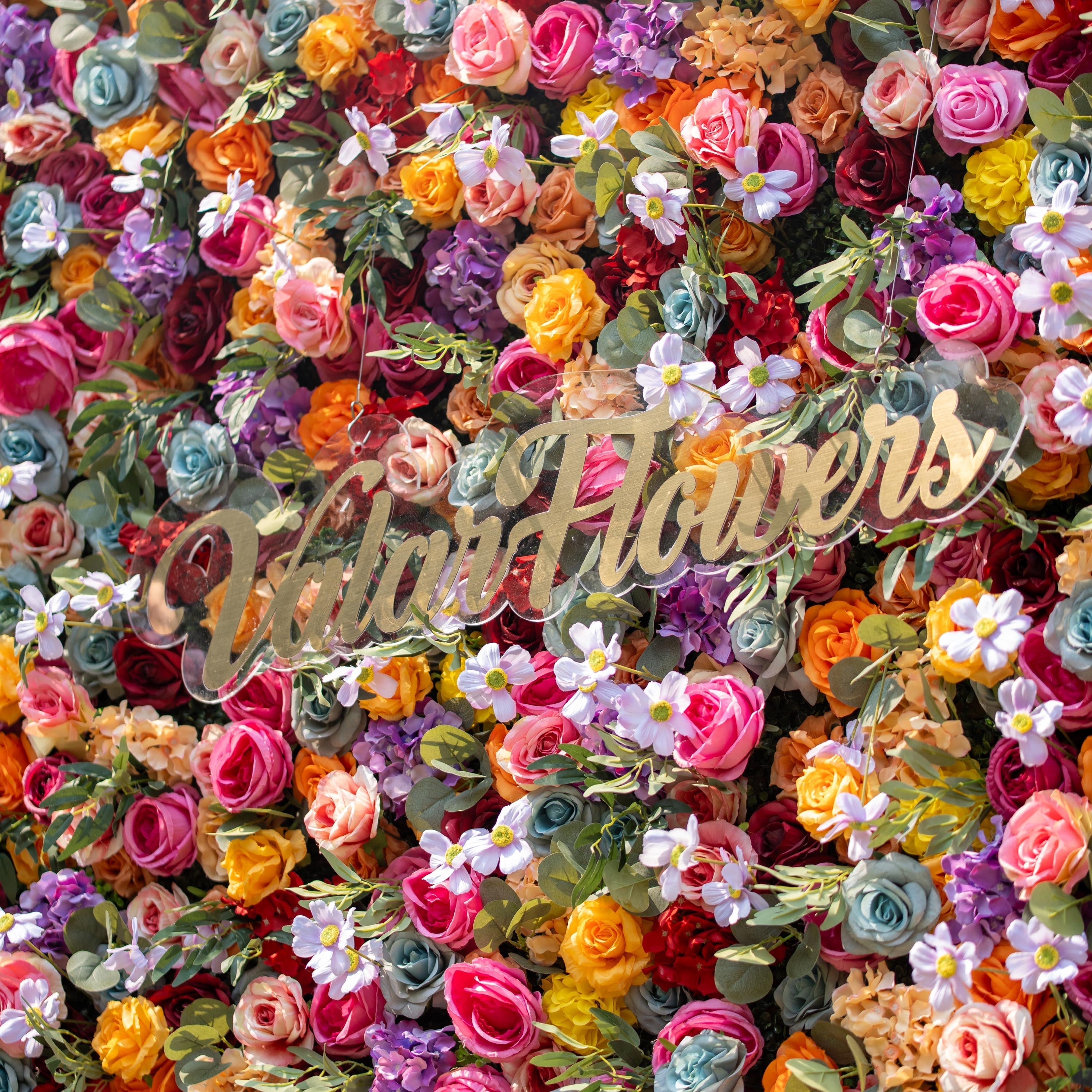 🔥[Hot sale]🔥 Vivid and Exquisite Multicolored Artificial Flower Backdrop by