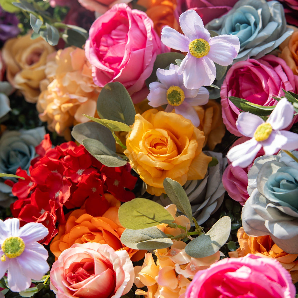 🔥[Hot sale]🔥 Vivid and Exquisite Multicolored Artificial Flower Backdrop by