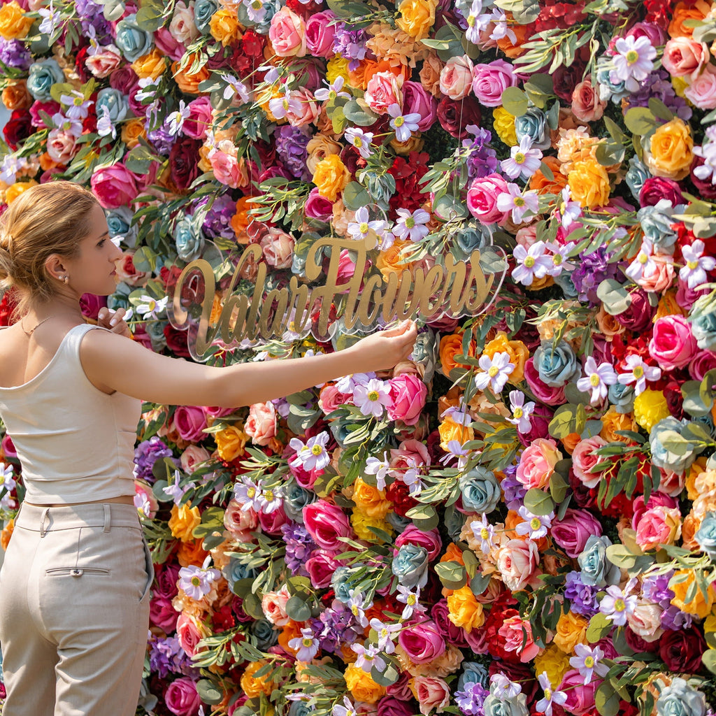 🔥[Hot sale]🔥 Vivid and Exquisite Multicolored Artificial Flower Backdrop by