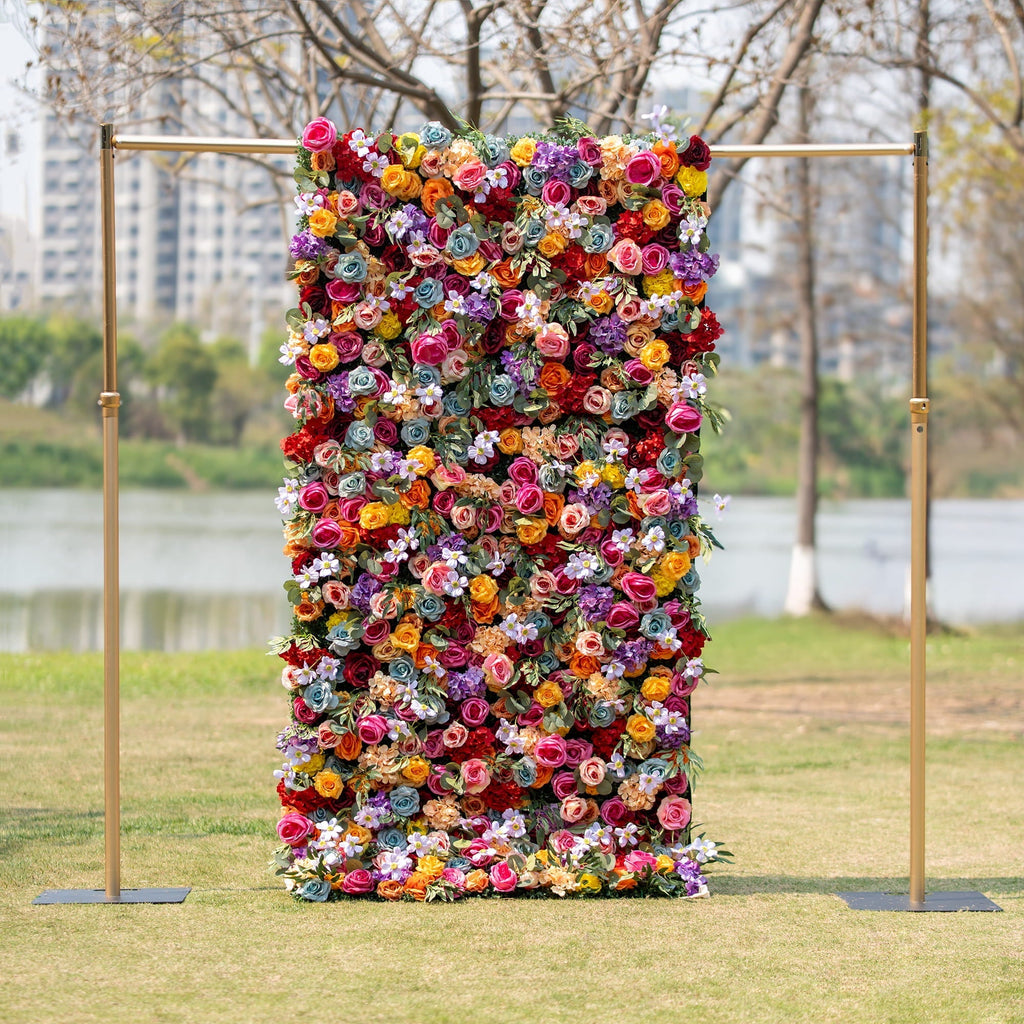 🔥[Hot sale]🔥 Vivid and Exquisite Multicolored Artificial Flower Backdrop by
