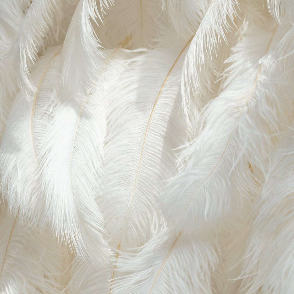 🔥[Hot sale]🔥 Artificial Floral Wall Backdrop: Celestial White Feather Dreamscape