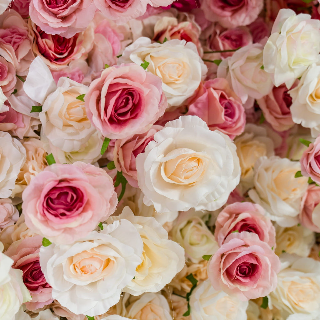 🔥[Hot sale]🔥 Roll Up Fabric Artificial Red to White Gradient Flower Wall Wedding Backdrop, Floral Party Decor, Event Photography