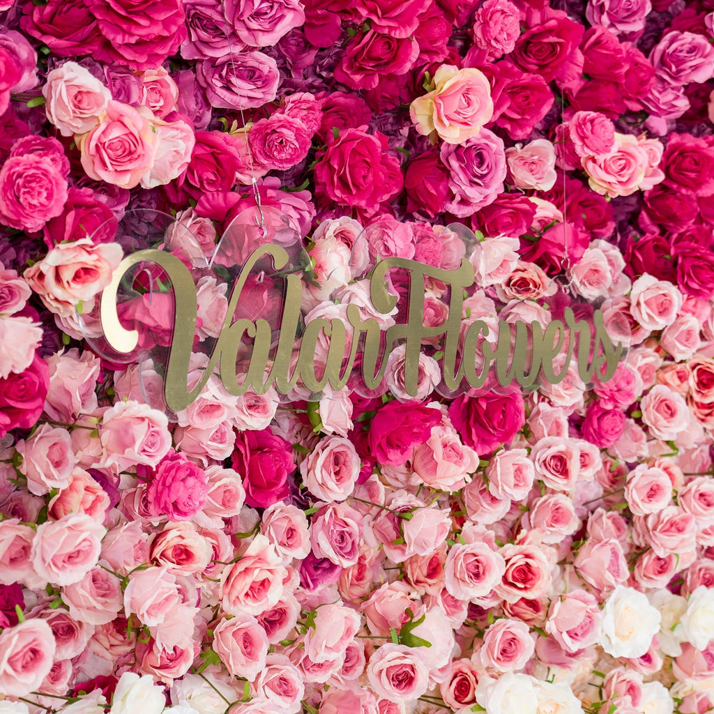 🔥[Hot sale]🔥 Roll Up Fabric Artificial Red to White Gradient Flower Wall Wedding Backdrop, Floral Party Decor, Event Photography