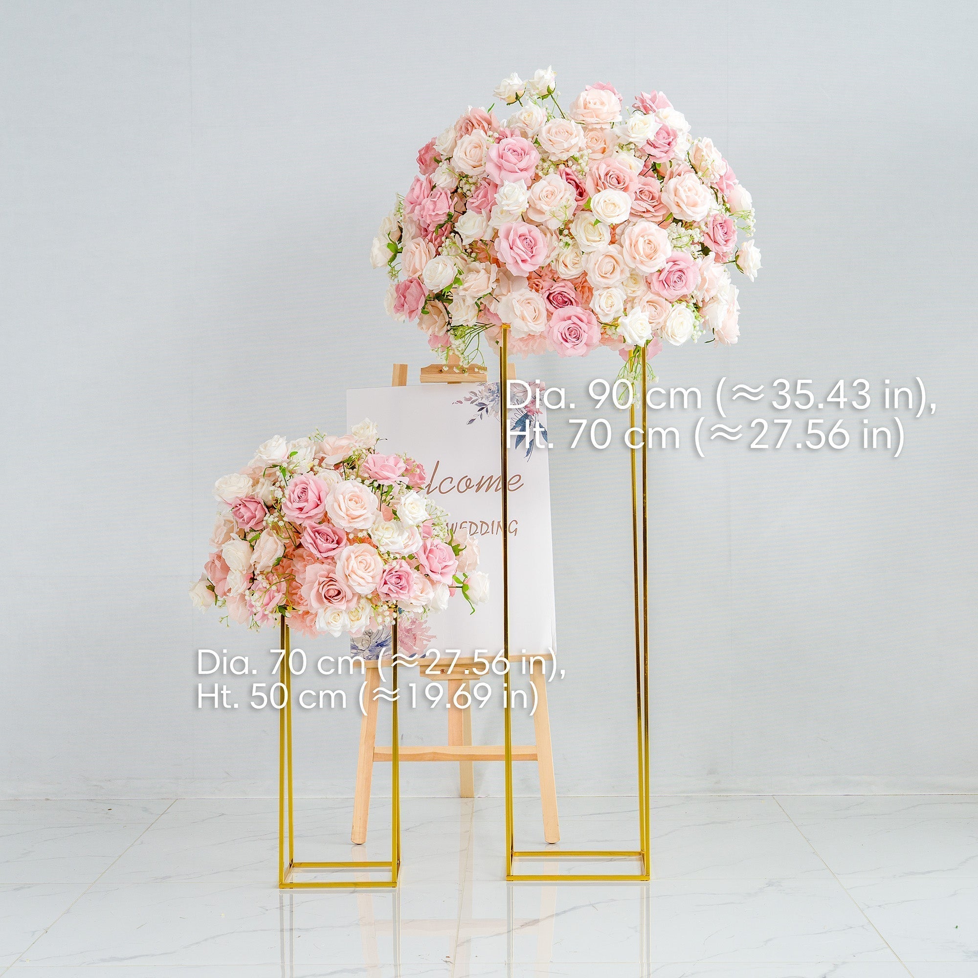 🔥[Hot sale]🔥 Delightful and Enchanting Blush - Toned Artificial Flower Backdrop by