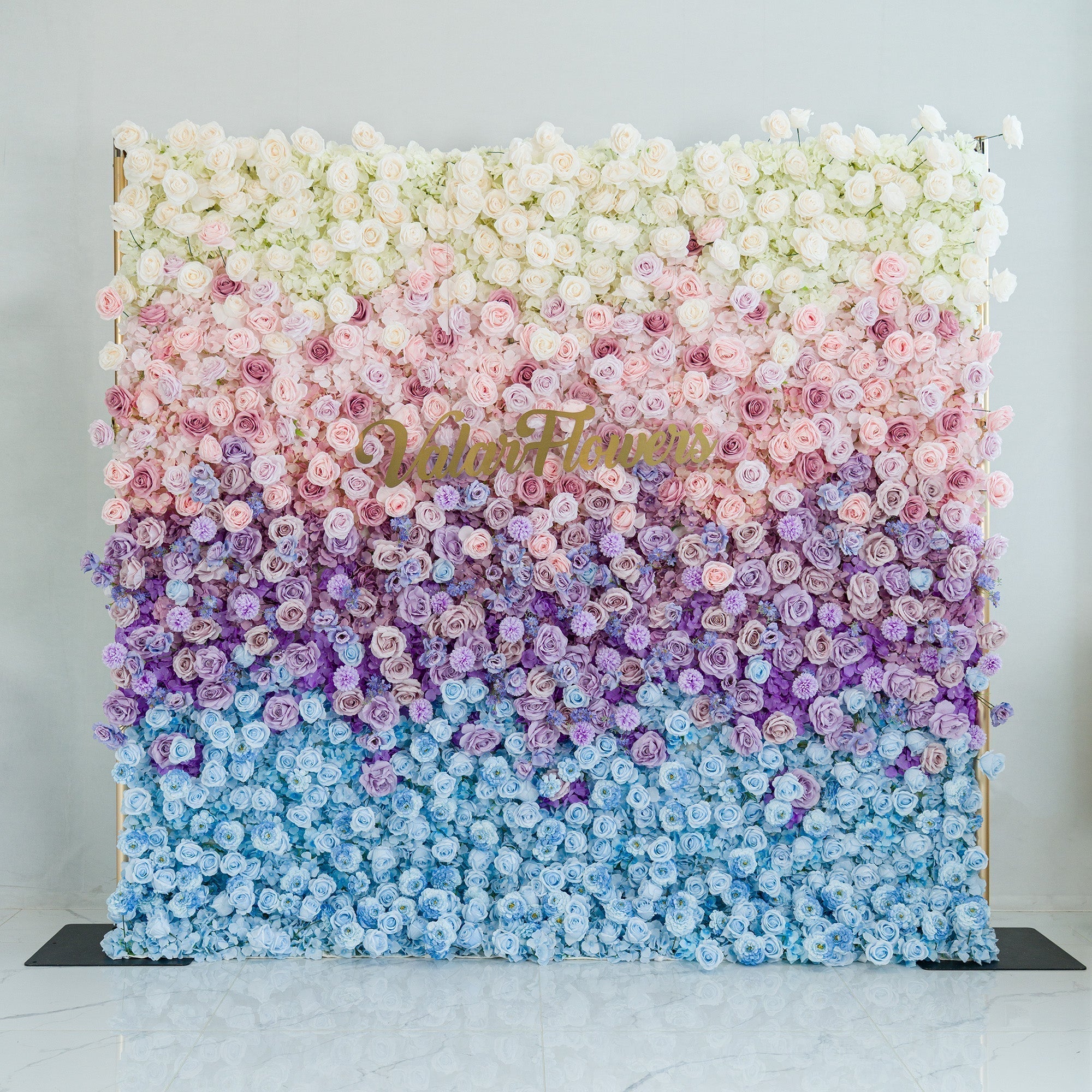 🔥[Hot sale]🔥 5D Ombre Rainbow Artificial Flower Backdrop: A Breathtaking Floral Masterpiece for Events