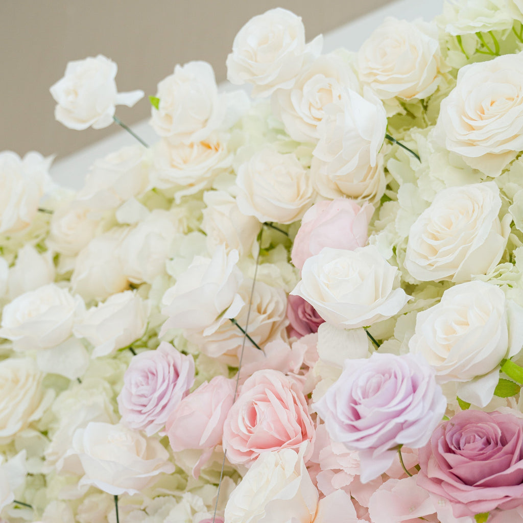 🔥[Hot sale]🔥 5D Ombre Rainbow Artificial Flower Backdrop: A Breathtaking Floral Masterpiece for Events