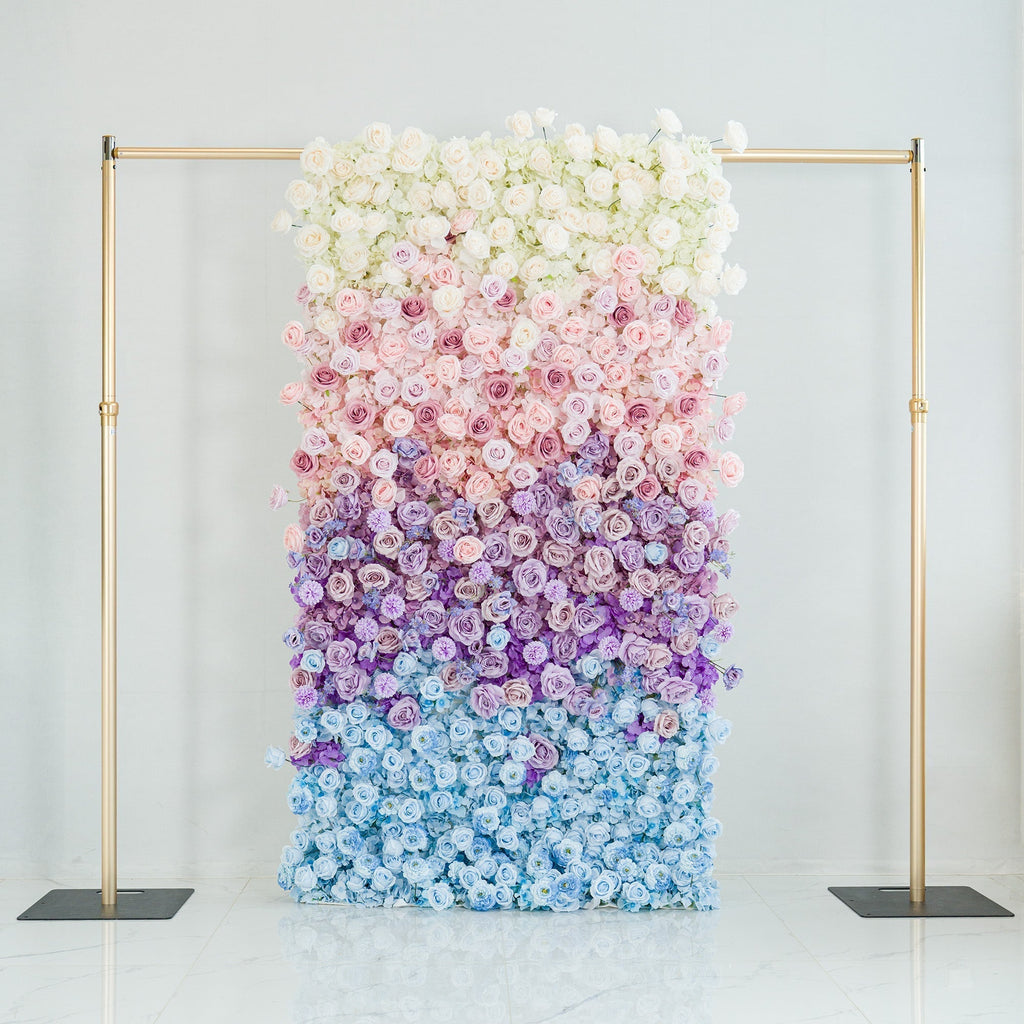 🔥[Hot sale]🔥 5D Ombre Rainbow Artificial Flower Backdrop: A Breathtaking Floral Masterpiece for Events