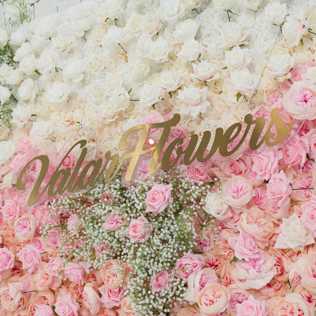 🔥[Hot sale]🔥 Roll Up Fabric Artificial Flower Wall Wedding Backdrop, Floral Party Decor, Event Photography