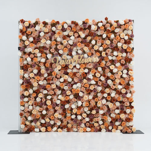 🔥[Hot sale]🔥 3D Autumn - Toned Floral Wall Backdrop: Warm & Luxurious Event Centerpiece