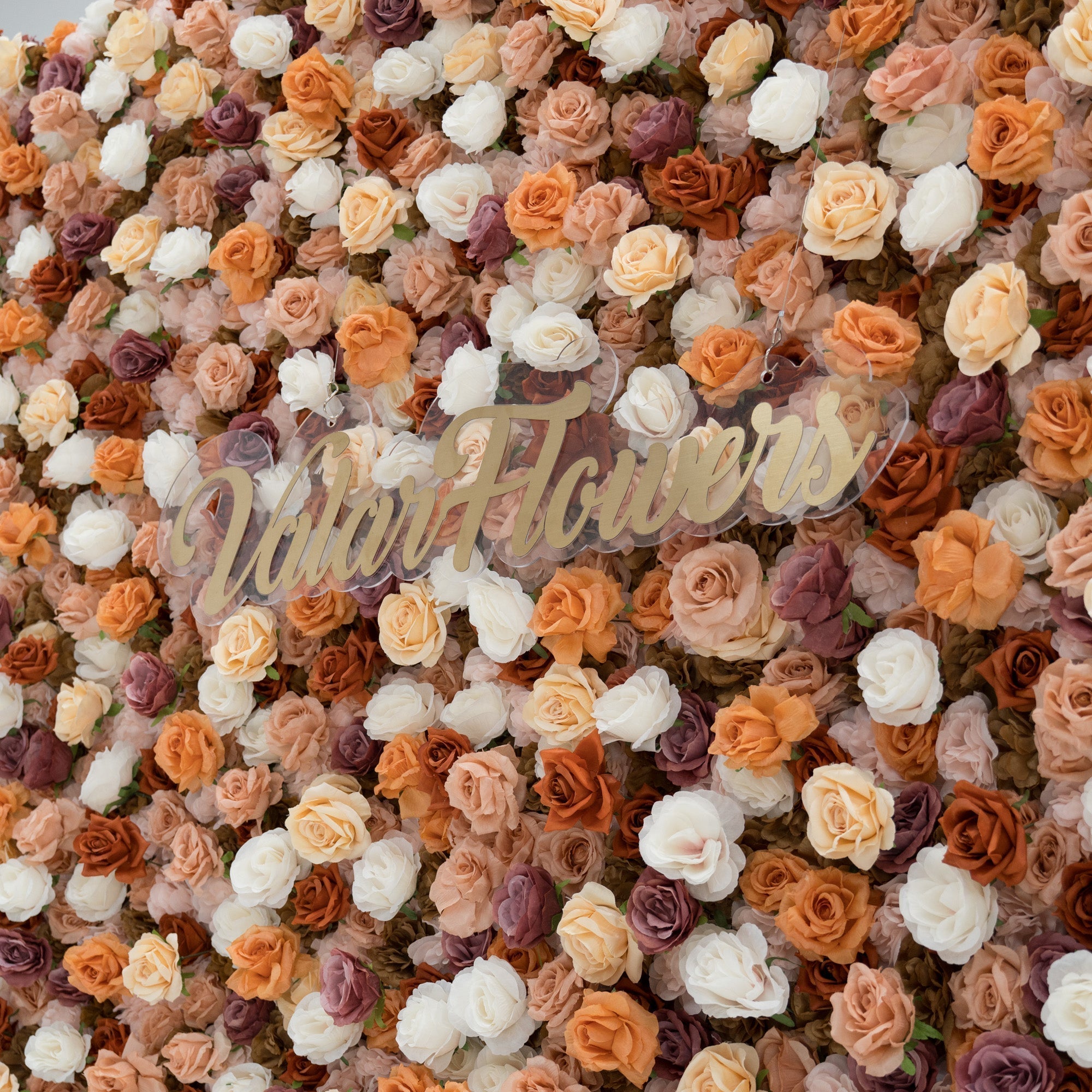 🔥[Hot sale]🔥 3D Autumn - Toned Floral Wall Backdrop: Warm & Luxurious Event Centerpiece