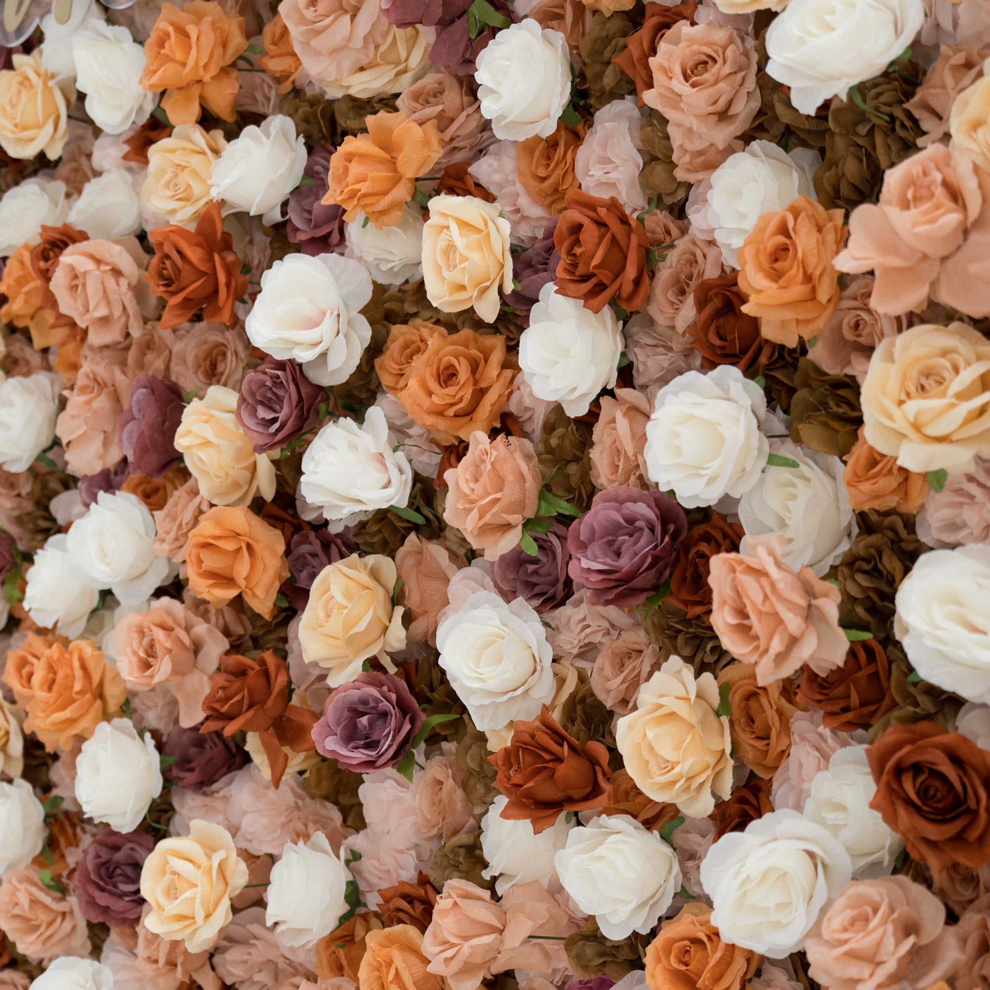🔥[Hot sale]🔥 3D Autumn - Toned Floral Wall Backdrop: Warm & Luxurious Event Centerpiece