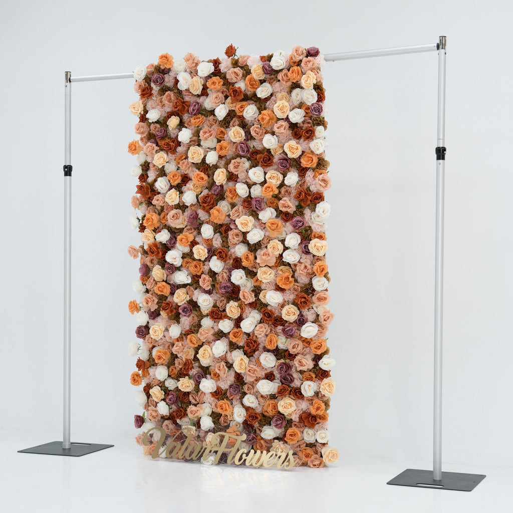 🔥[Hot sale]🔥 3D Autumn - Toned Floral Wall Backdrop: Warm & Luxurious Event Centerpiece
