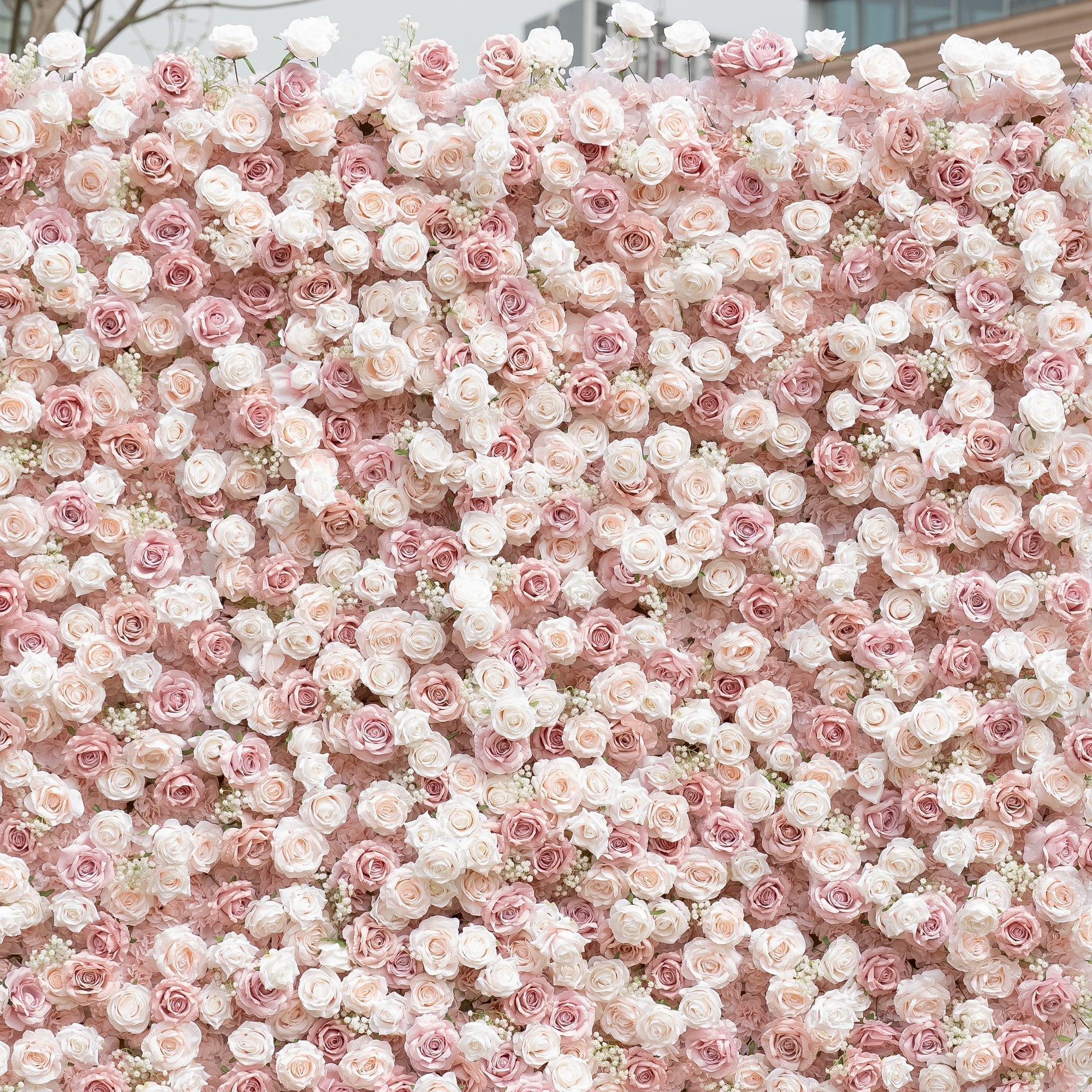 🔥[Hot sale]🔥 Delightful and Enchanting Blush - Toned Artificial Flower Backdrop by