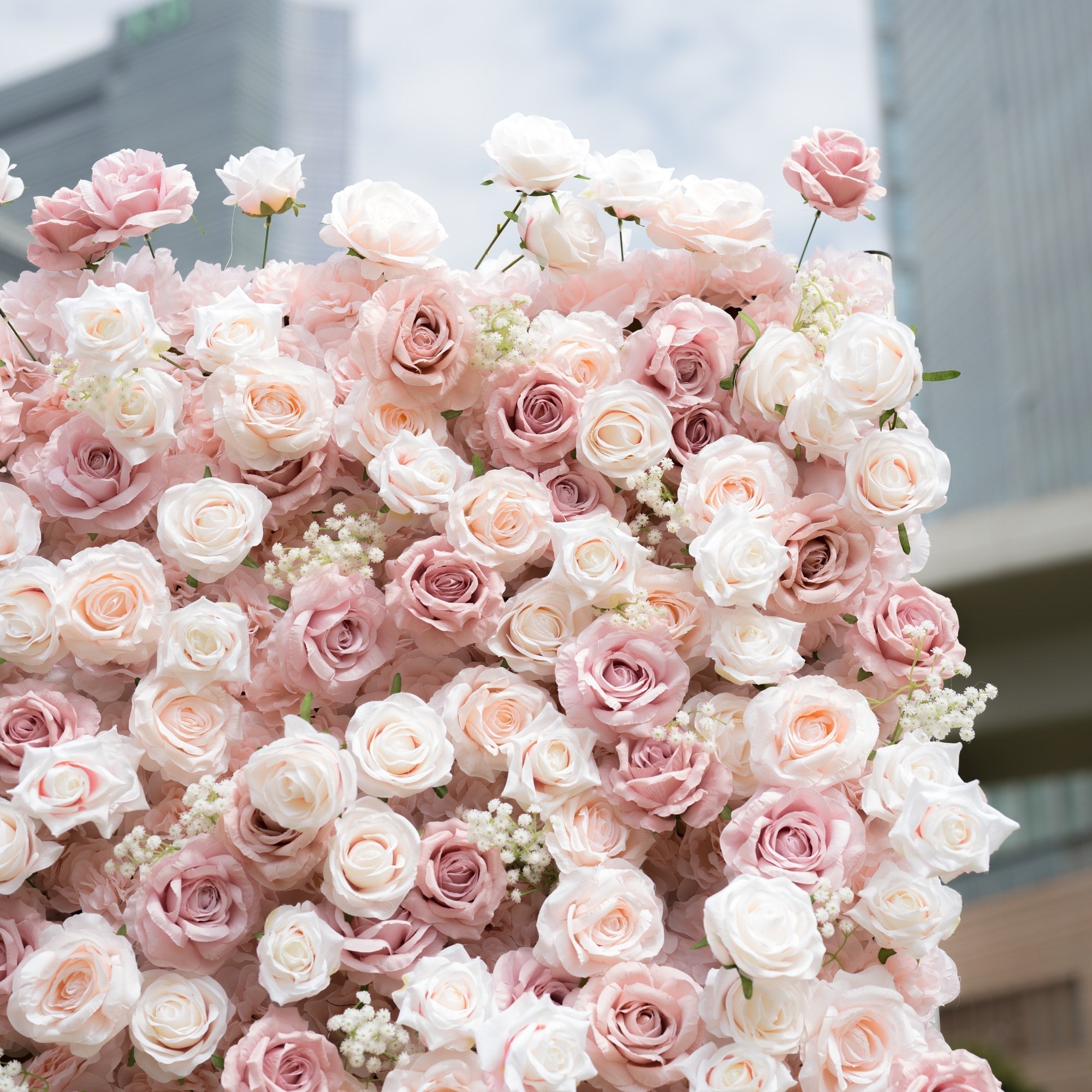 🔥[Hot sale]🔥 Delightful and Enchanting Blush - Toned Artificial Flower Backdrop by