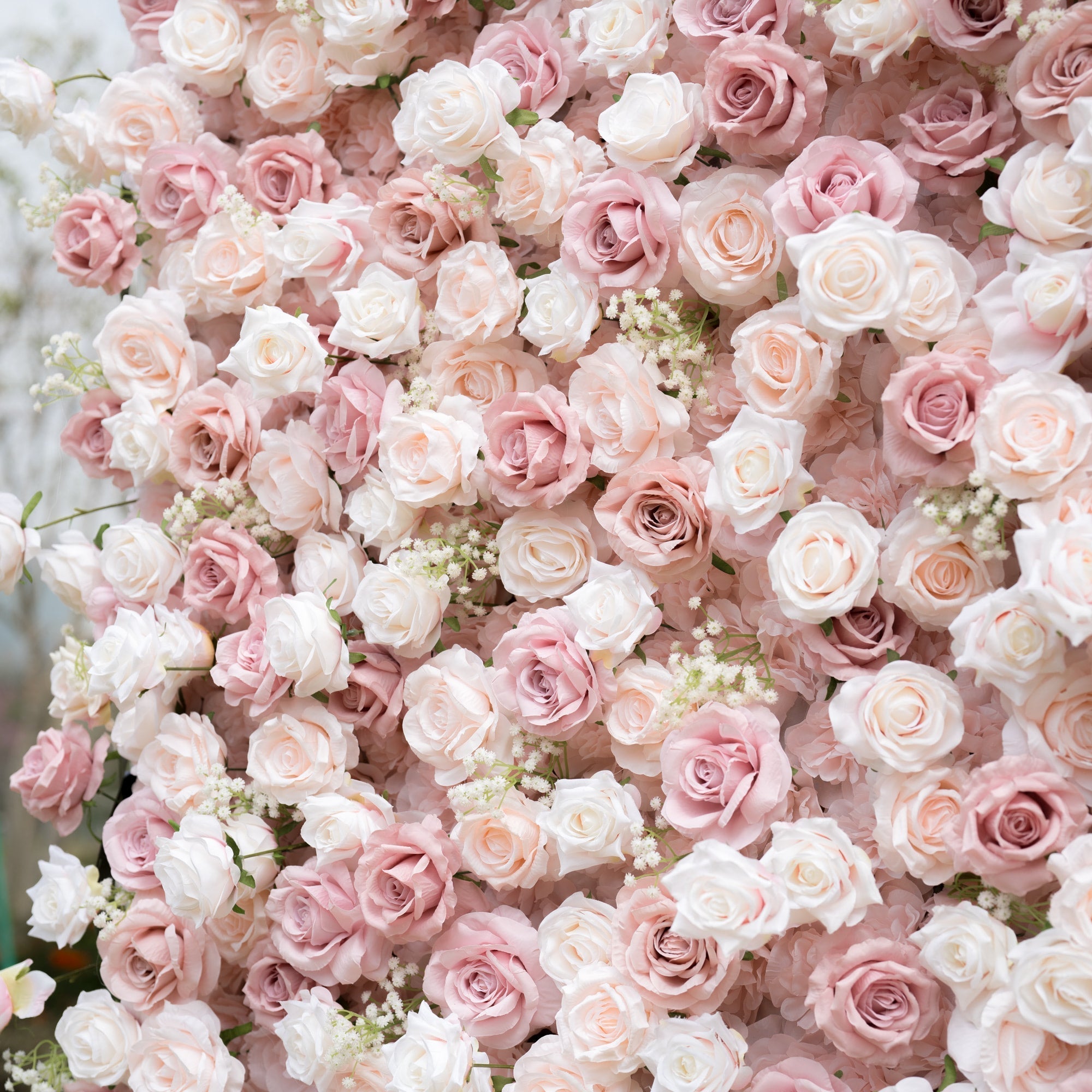 🔥[Hot sale]🔥 Delightful and Enchanting Blush - Toned Artificial Flower Backdrop by