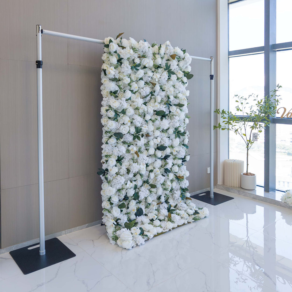 🔥[Hot sale]🔥 Roll Up Fabric Artificial Flower Wall Wedding Backdrop, Floral Party Decor, Event Photography