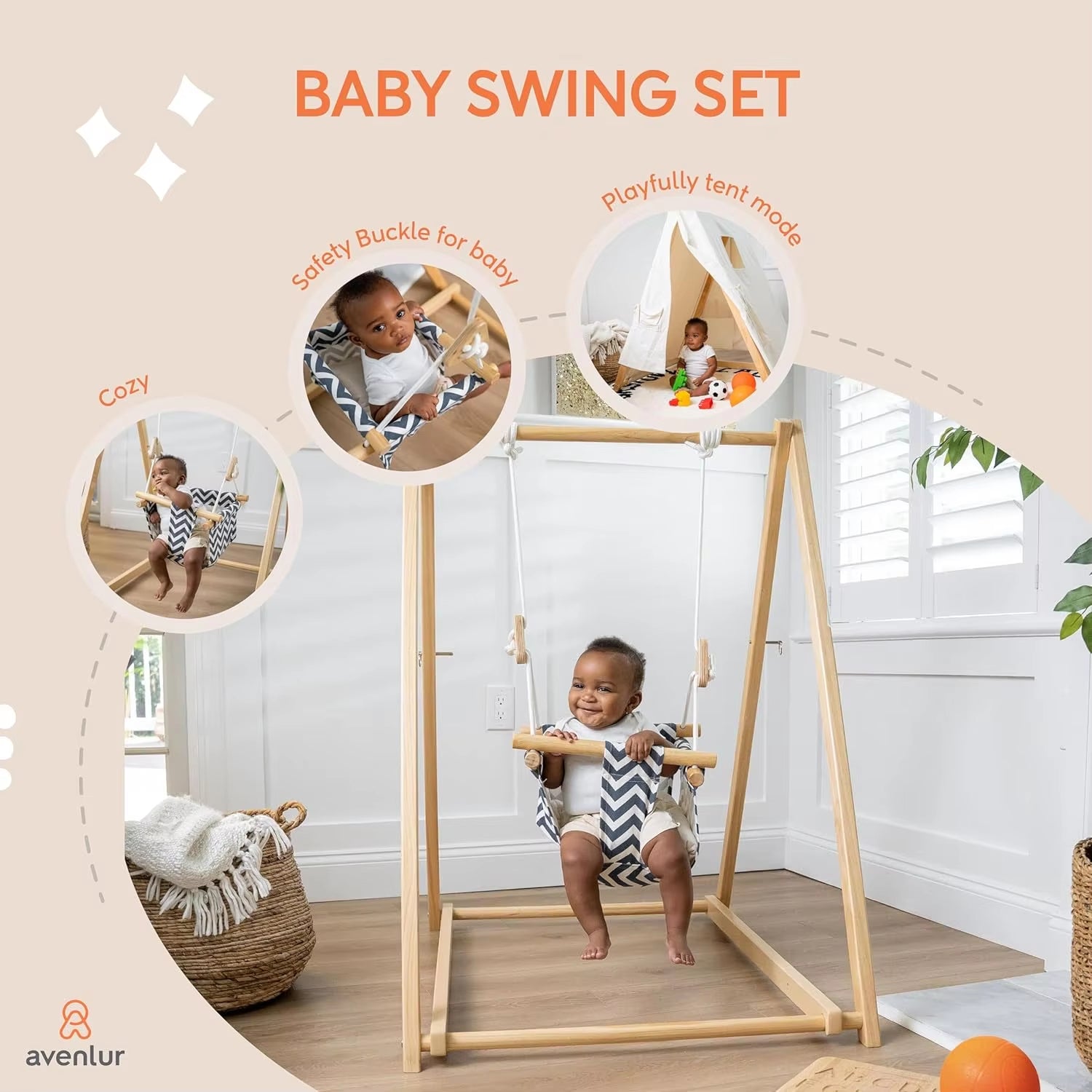 Foldable Baby Swing